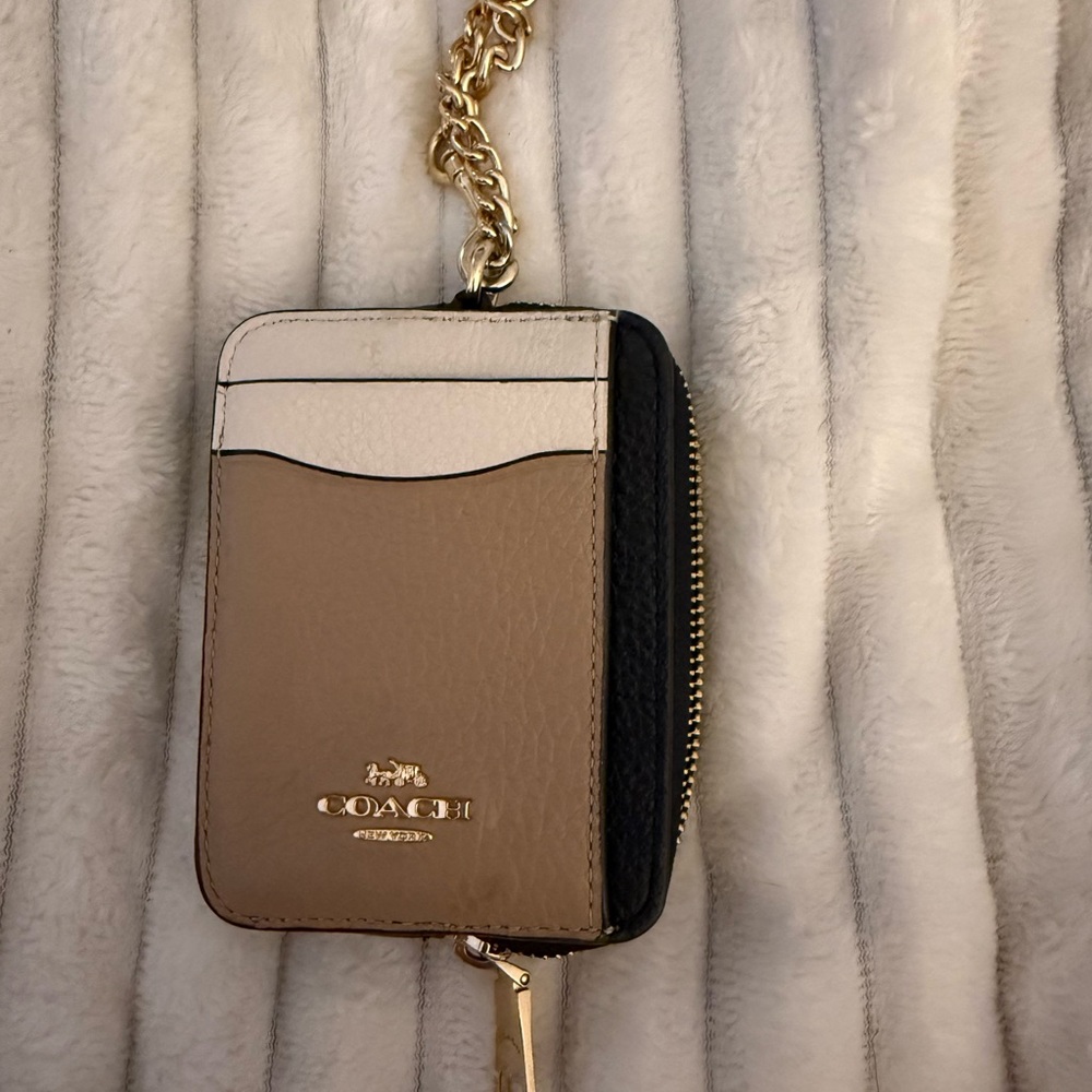 Coach zip card case